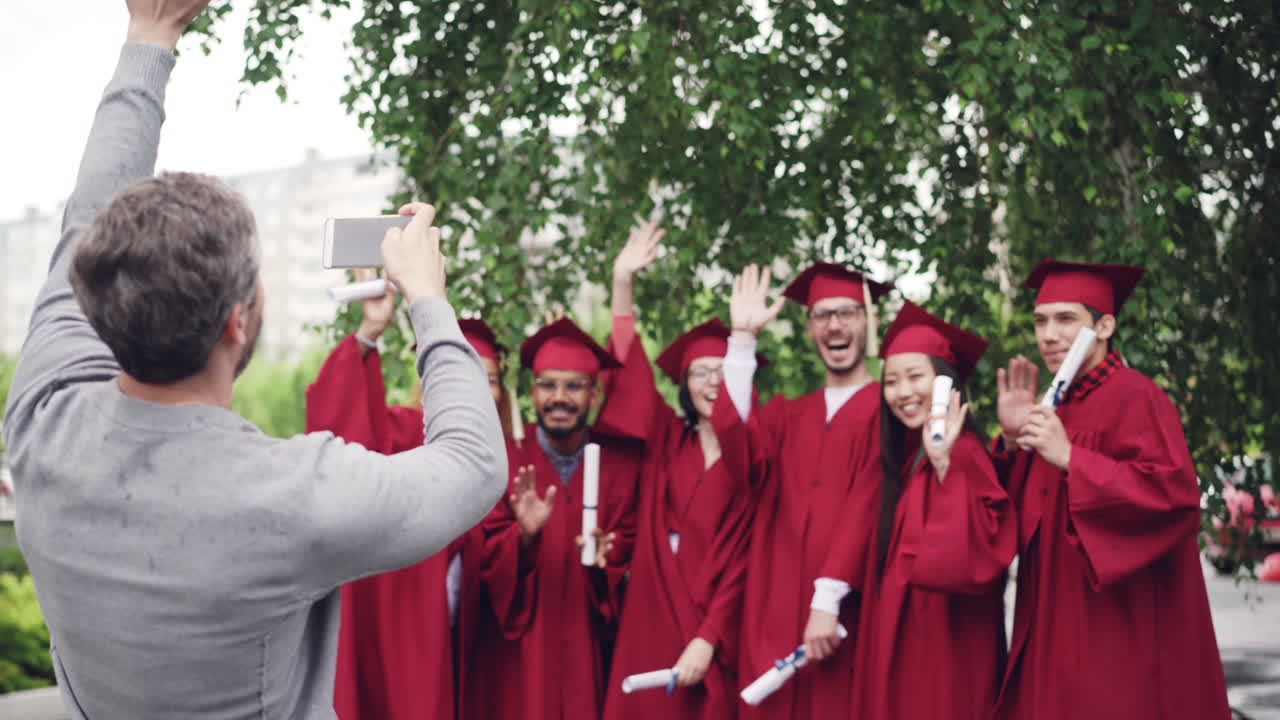 Foto di gruppo di laurea