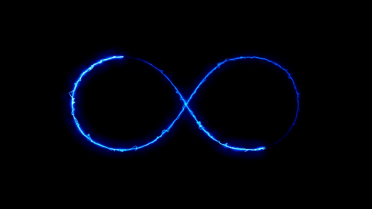 fondo abstracto con signo de infinito. fondo digital