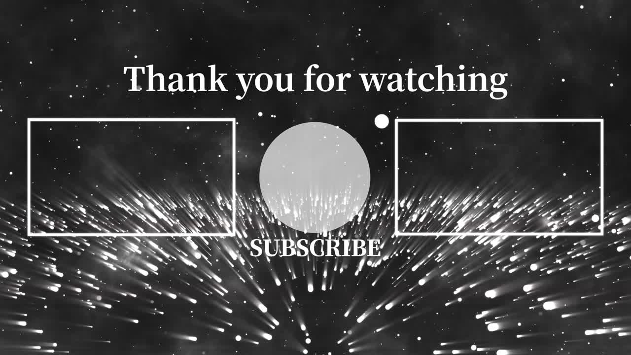 환상적인 라이트 엔드 카드 엔딩 스크린 모션 그래픽