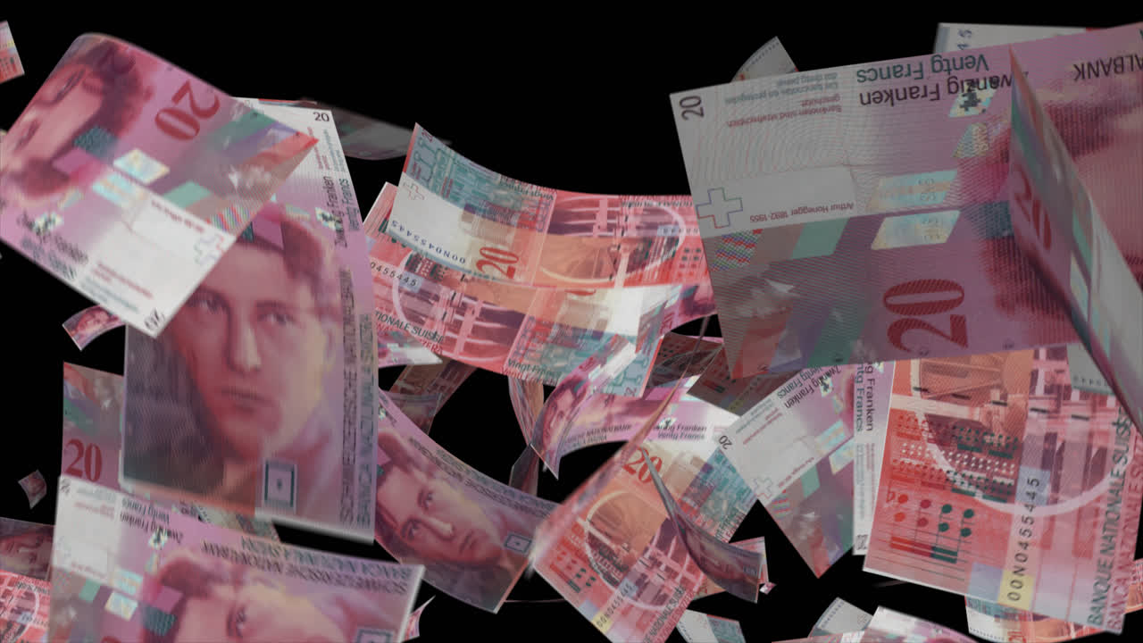 떨어지는 스위스 프랑