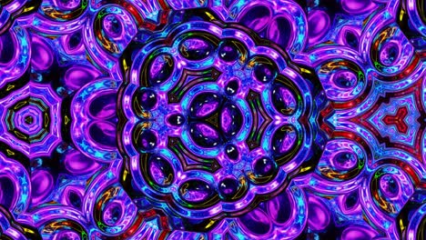 liquid iridescent symmetrical pattern like kaleidoscope with waves. 3d stylish looped abstract bg, wavy structure of brilliant liquid glass with beautiful gradient colors. 4k