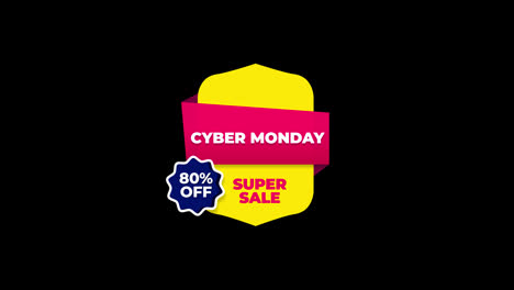 Banner-De-Cartel-De-Venta-De-Cyber-Monday-Para-Video-Promocional.-Insignia-De-Venta.-80-Por-Ciento-De-Descuento-En-Etiquetas-De-Descuento-De-Oferta-Especial-Con-Fondo-Transparente-Del-Canal-Alfa.