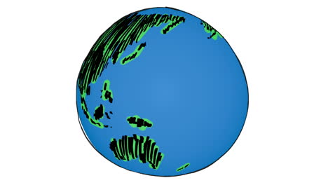 la tierra pintada giratoria en gestación