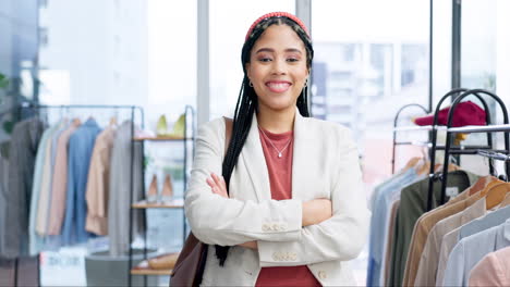 Stylist,-woman-and-portrait-with-arms-crossed