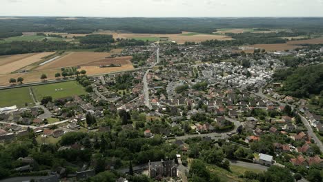 Laon-Ciudad-Suburbios-Francia-Aire-Paisaje