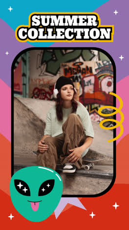 summer collection: urban skatepark style
