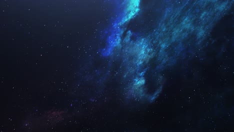nubes nebulosas moviéndose a través del vasto universo
