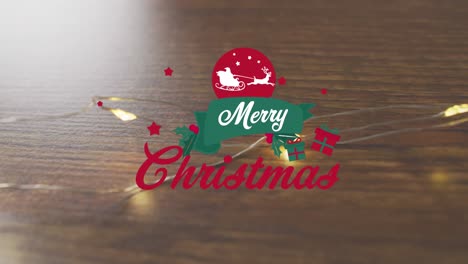 Animation-of-merry-christmas-text-over-christmas-lights