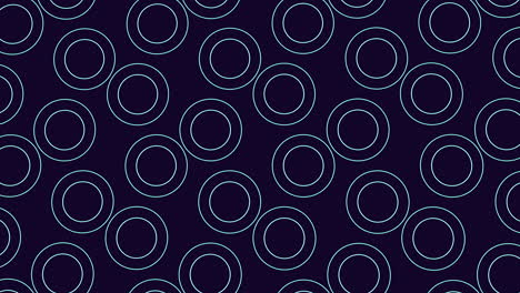 Symmetrical circles pattern on blue background