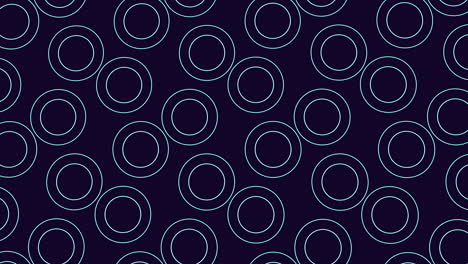 symmetrical circles pattern on blue background