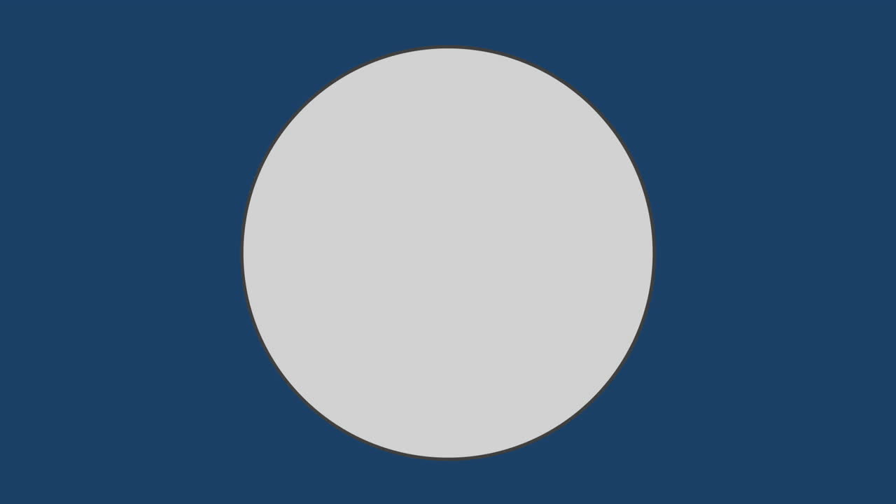 파란색 배경에 있는 원