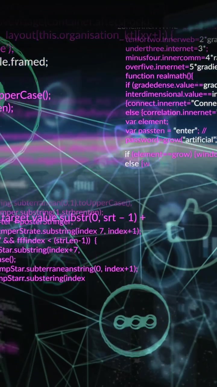 Animatie van gegevensverwerking over netwerken van verbindingen