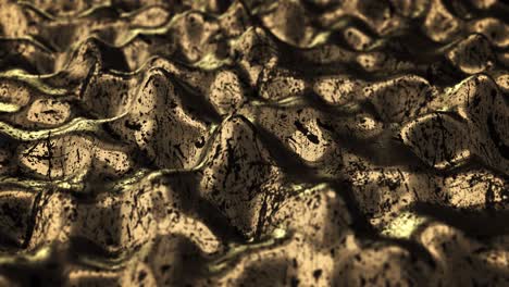 textura metálica dorada con ondas en movimiento - animación