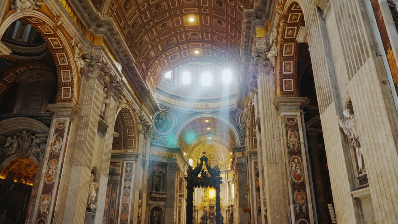 로마 성 베드로 교회의 햇빛