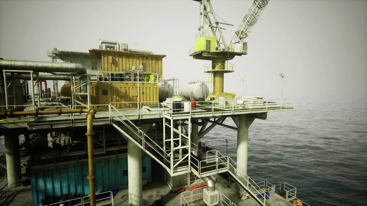 Udvidet visning af offshore-systemer med indikatorer for personalets beredskab.
