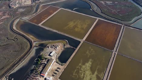 Aerial-view-of-salt-production-in-the-south-of-Portugal