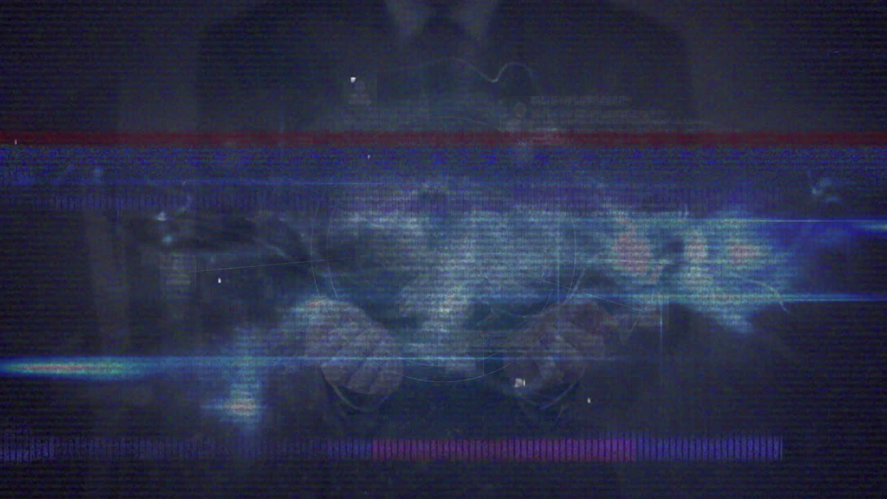 animación de interferencia a través de la red de conexiones