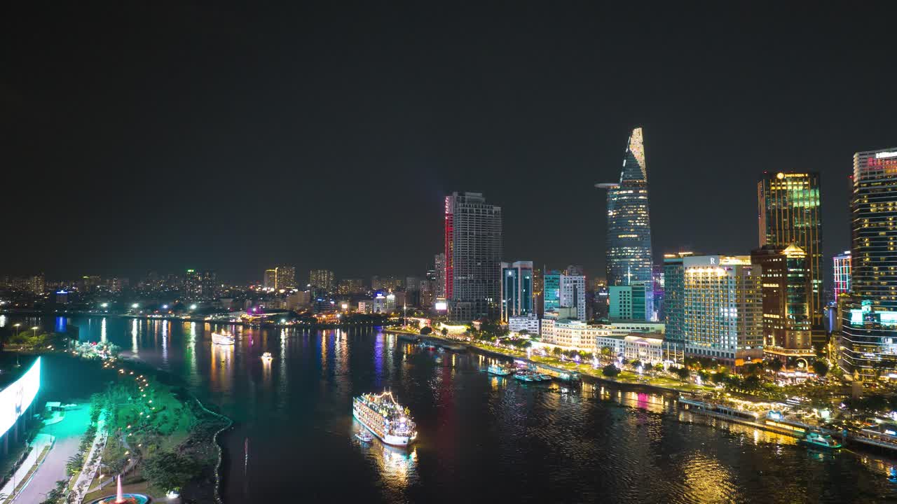 In river’s flow, the city sings, harmony of light on shimmering wings