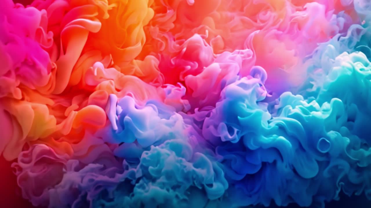 Vibrant Colorful Smoke Swirls