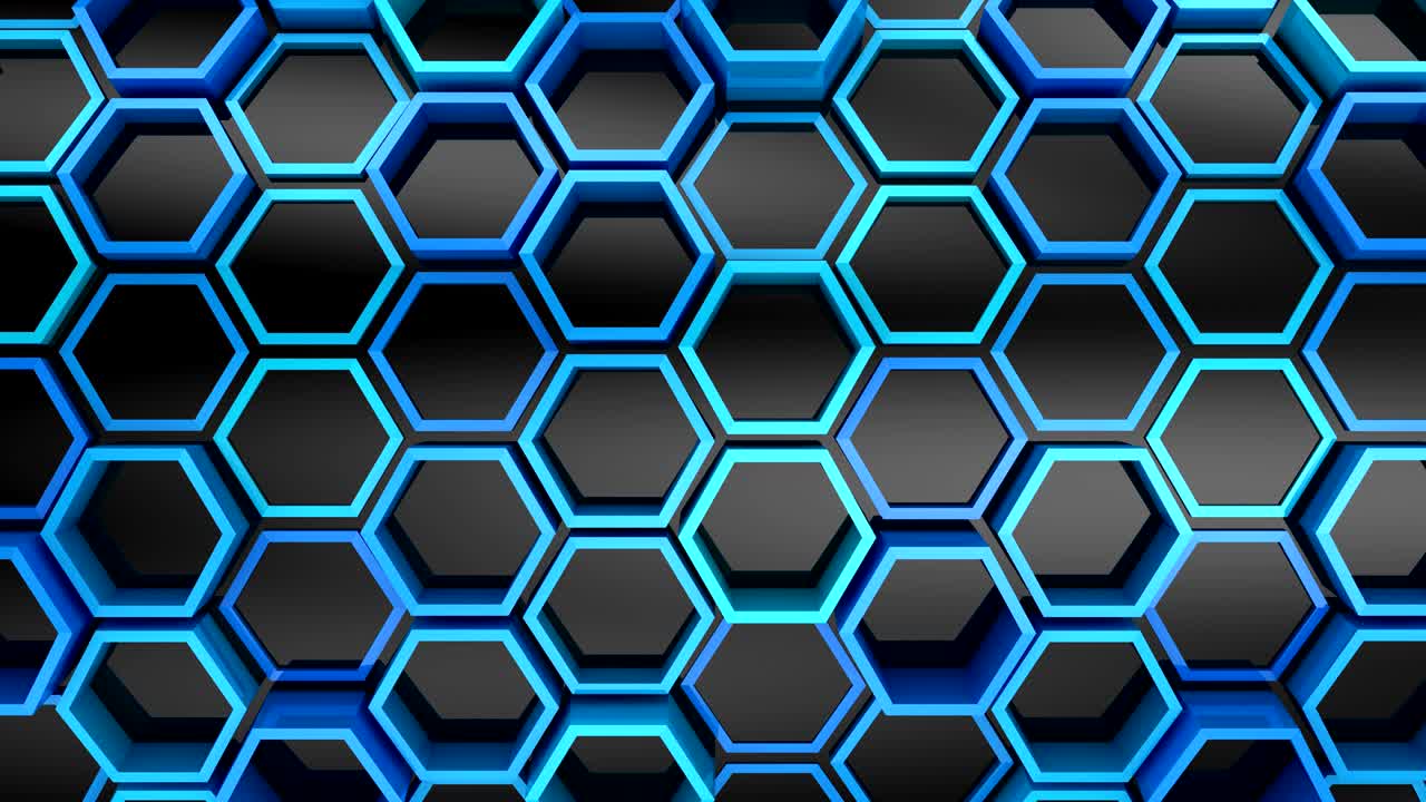 el fondo de los hexágonos