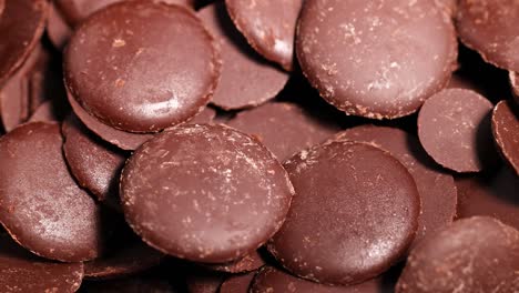 close-up view of chocolate chips