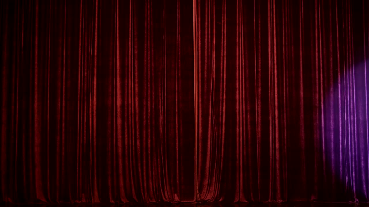 Stage Curtain With Spot