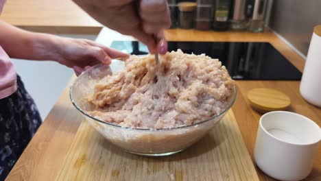 preparing chicken meatloaf