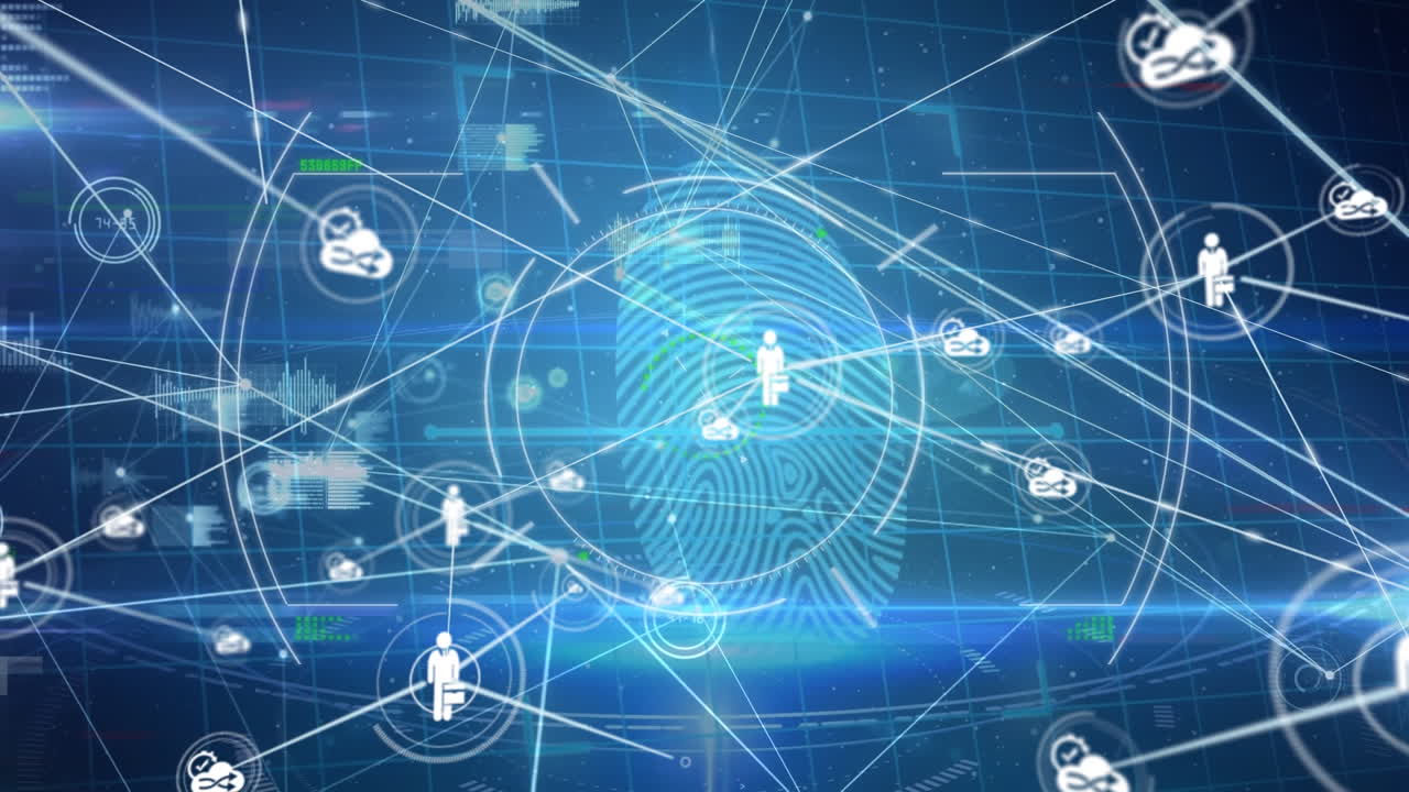 연결 네트워크의 애니메이션 및 지문에 대한 데이터 처리