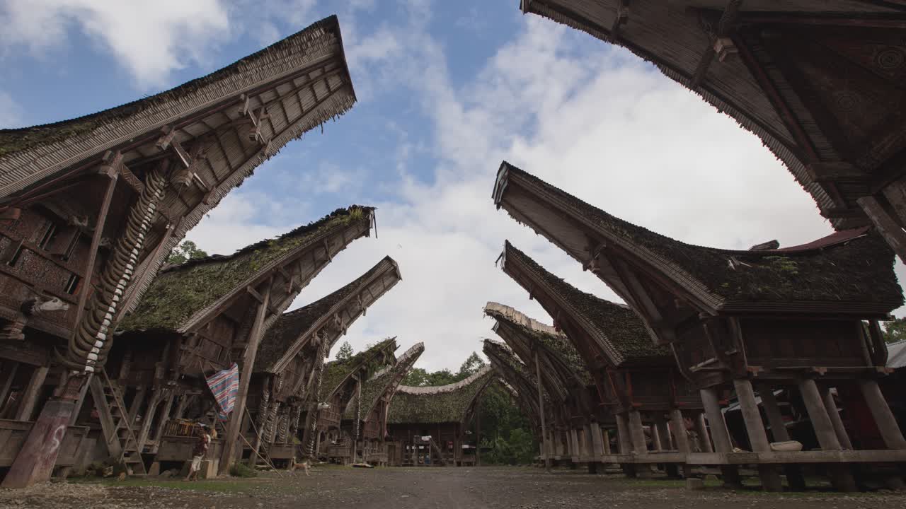 Traditional Batak Houses in Indonesia