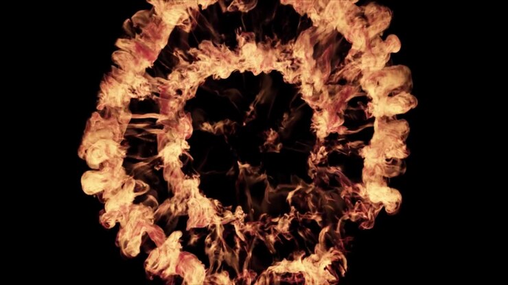 Abstract Circular Ink Explosion