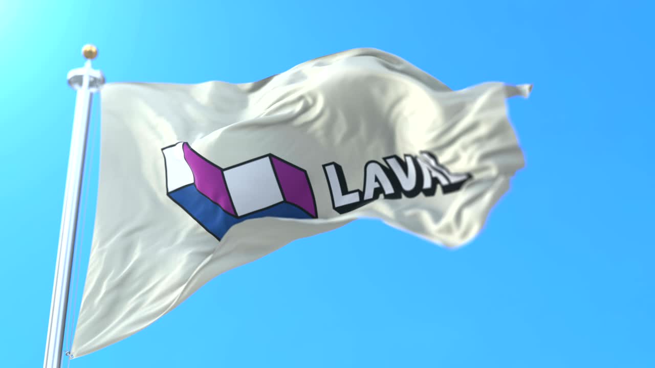 캐나다  주 라발 시의 국기.