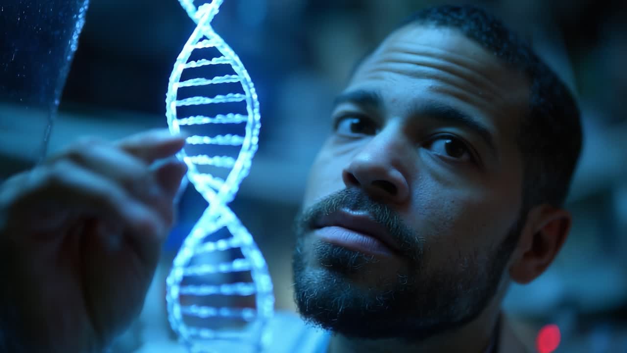 A Scientist's Fascination: Illuminating the Secrets of DNA Through Innovative Research and Advanced Technology in a High-Tech Lab Environment