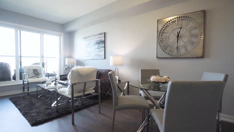 modern and stylish living room in a condo unit