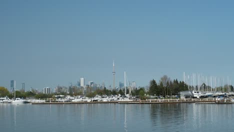 water-front-of-the-city-Toronto-beautiful-landscape-view-in-sunny-summer-Ontario-Canada