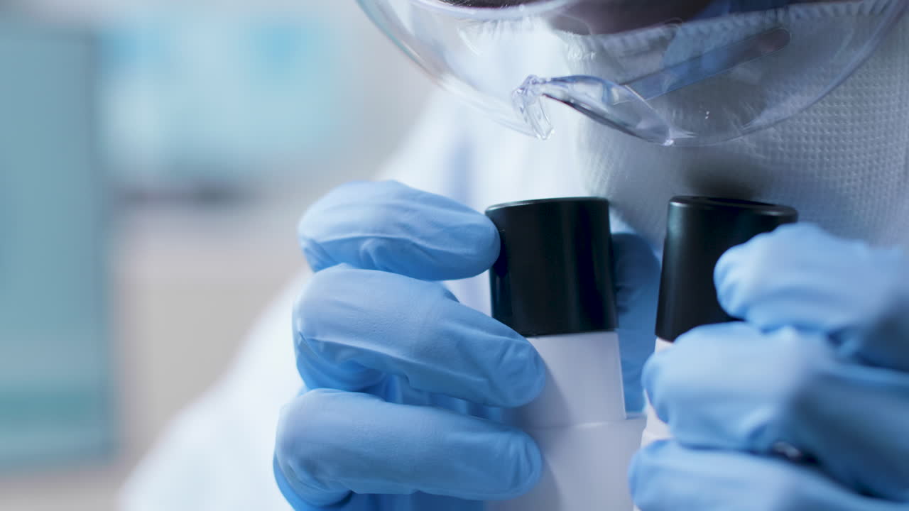 Scientist working in lab