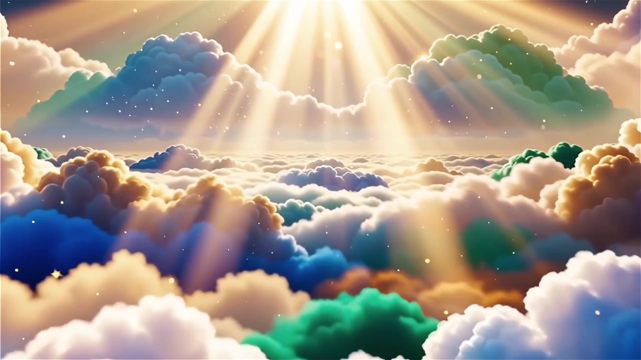 Christian Heavenly Light Worship Background