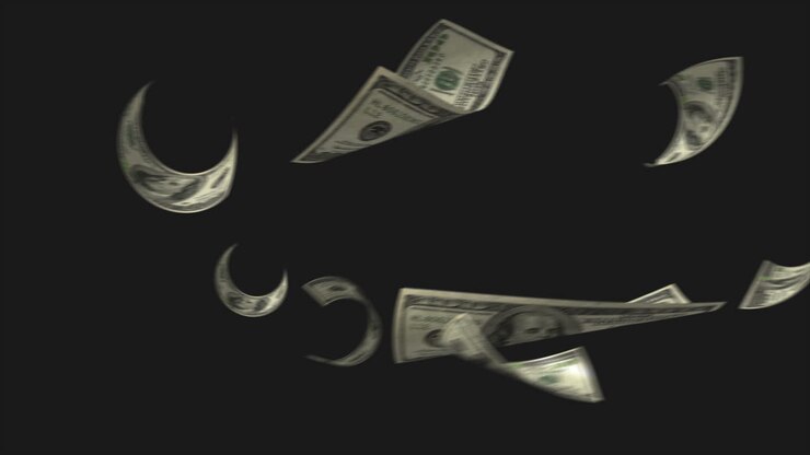 banconote che cadono