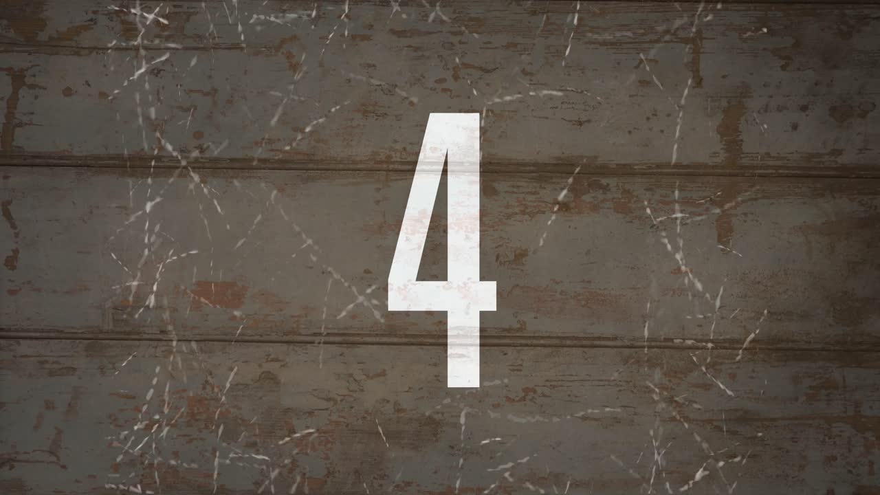 animación de recuento con chispas 4k