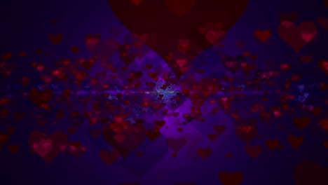 abstract background with hearts