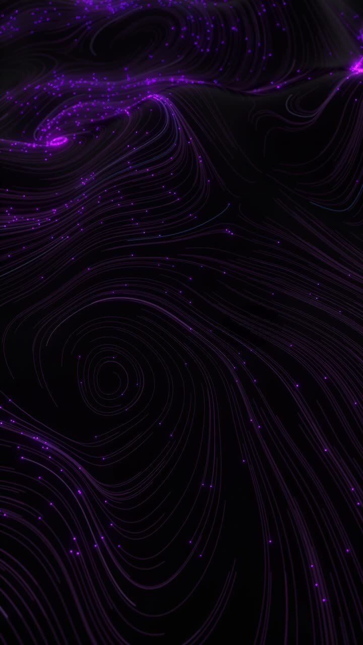 Abstract Glowing Purple Lines Pattern