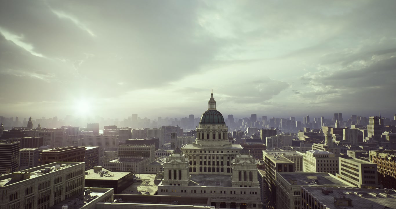 Dazzling metropolitan horizon shining with dynamic innovation and vitality