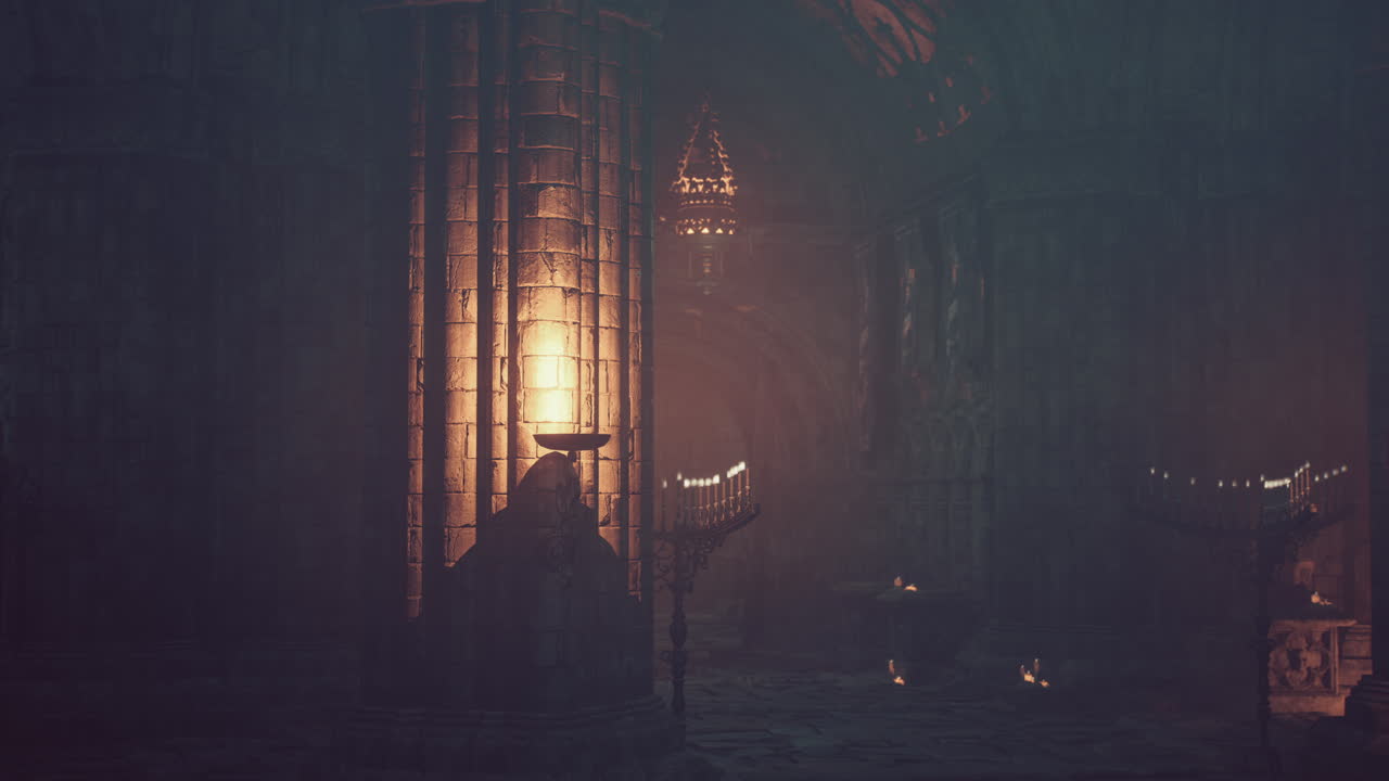 신비로운 고대 교회 내부