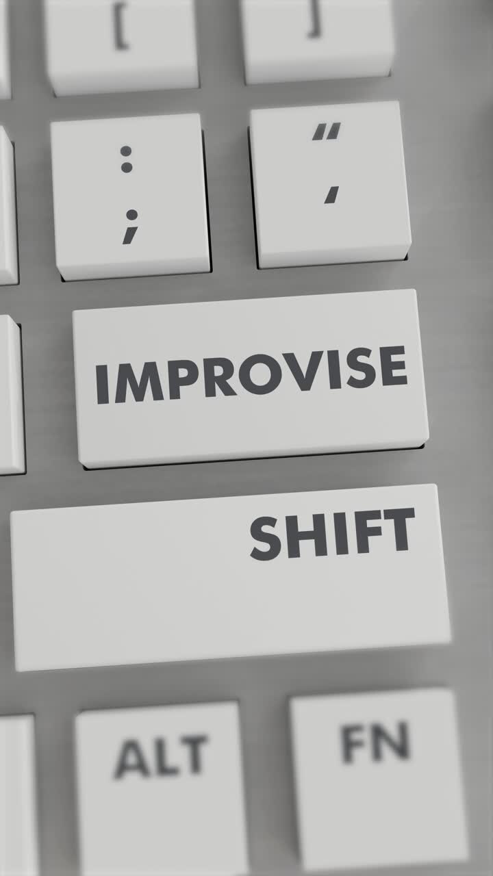 Improvisar la pulsación de botones en el teclado Video Vertical
