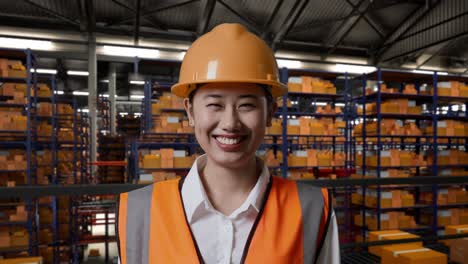 retrato del trabajador del almacén