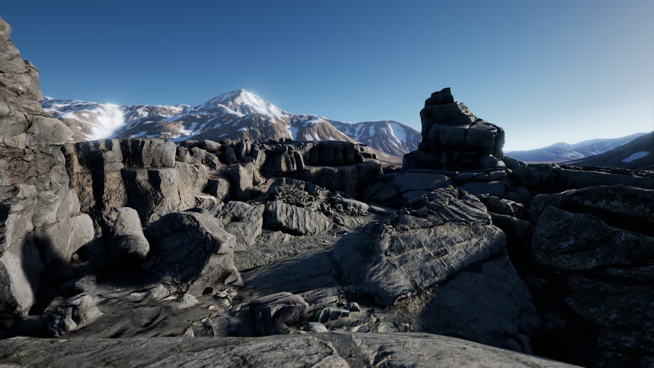 알프스 산맥 의 바위 와 돌