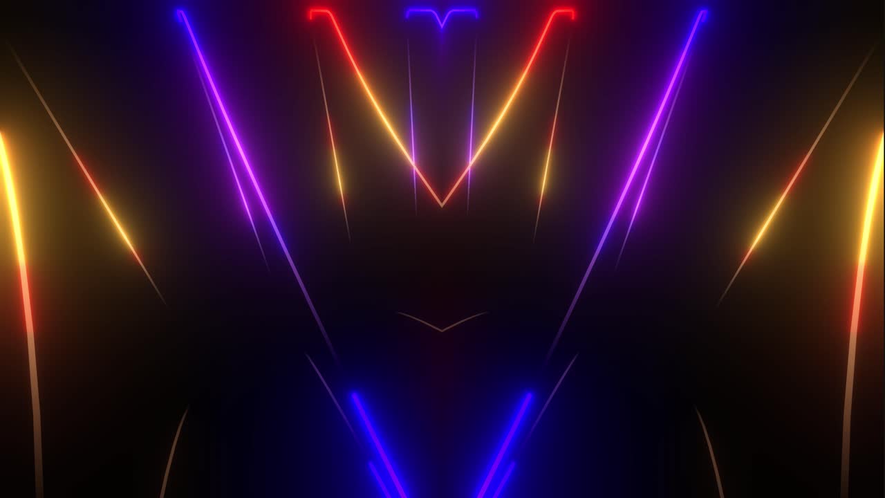 Sfondio astratto geometrico al neon