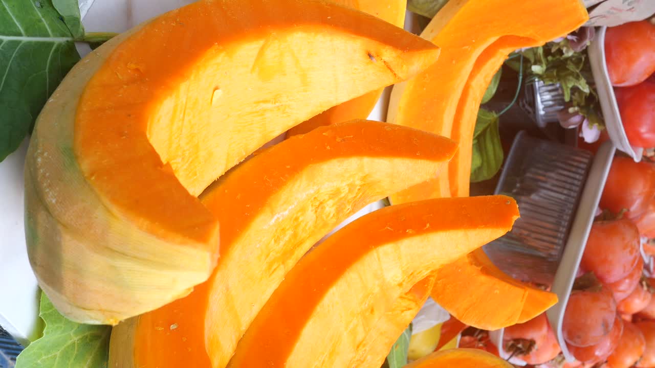 오렌지 호박 조각