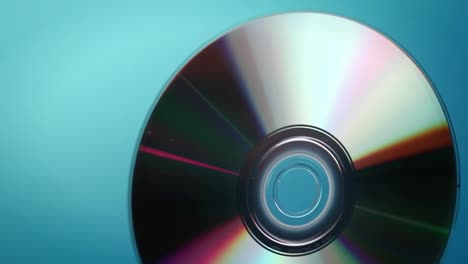 a dvd disc rotates