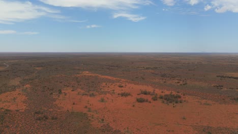 desolate desert at red centre near ayers rock, uluru-kata tjuta national park in northern territory, australia