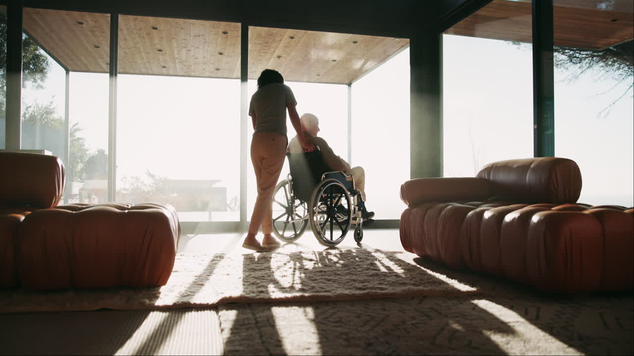 Elderly care in a modern home